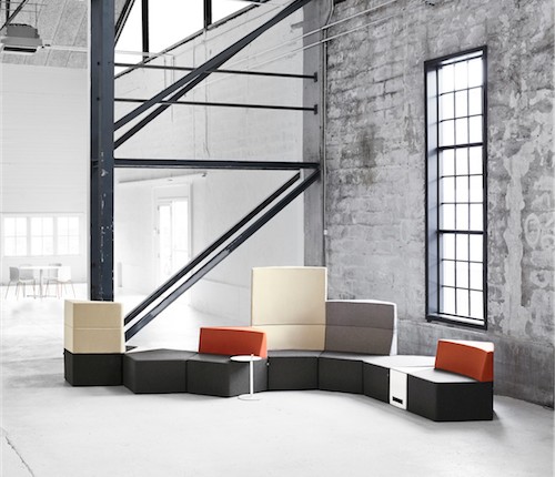 Modulsofa - lounge - kontorindretning - loungesaet-Manhattan